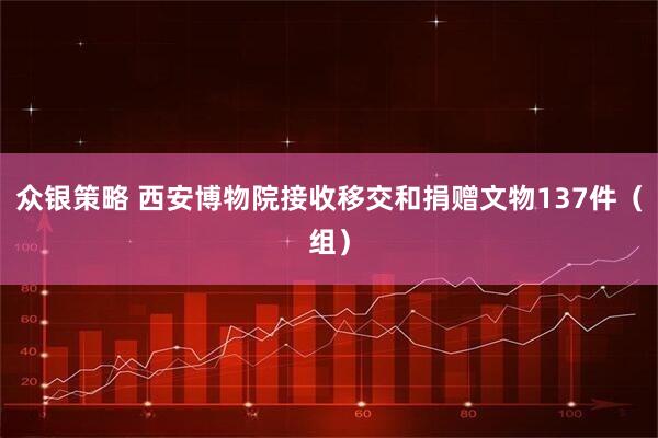 众银策略 西安博物院接收移交和捐赠文物137件（组）